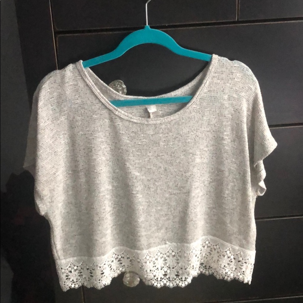Knit sweater shirt